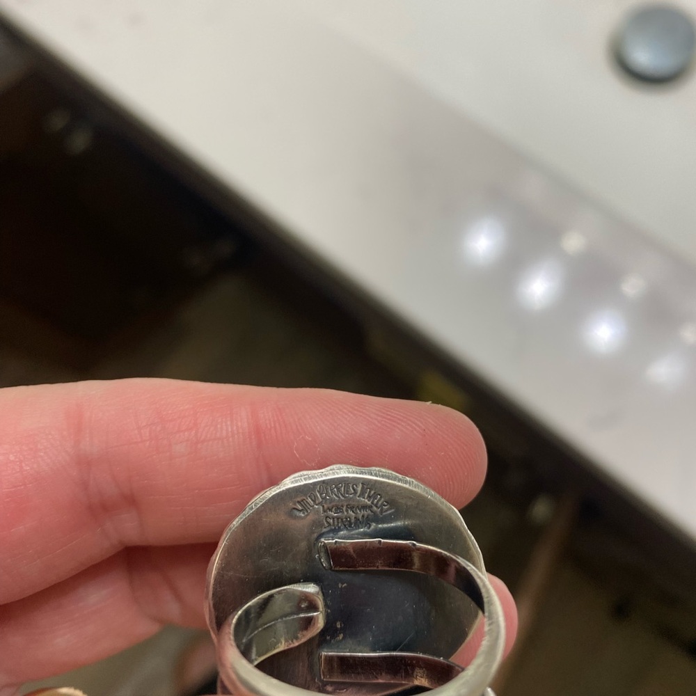 Turquoise And Silver Statement Ring Set - image 5